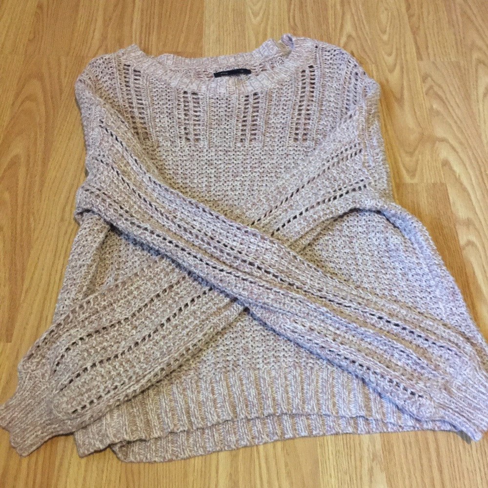 American Eagle loose knit pink oversized sweater